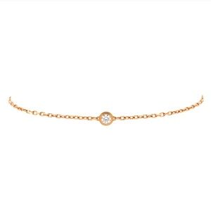 Cartier D'Amour Bracelet 18K Rose Gold and Diamond Small